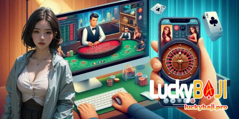 Can I play Luckybaji casino games on my mobile device?